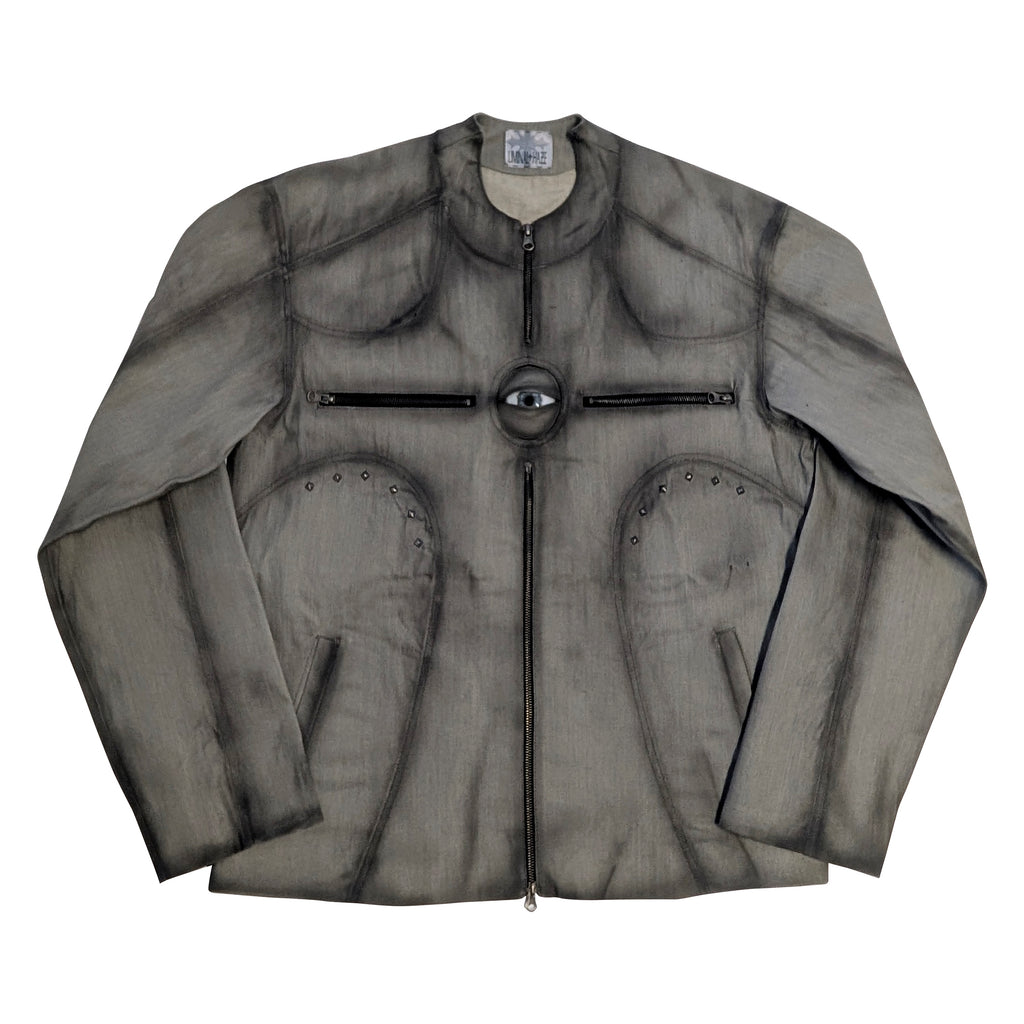 1of1 ADDICTION gray denim jacket