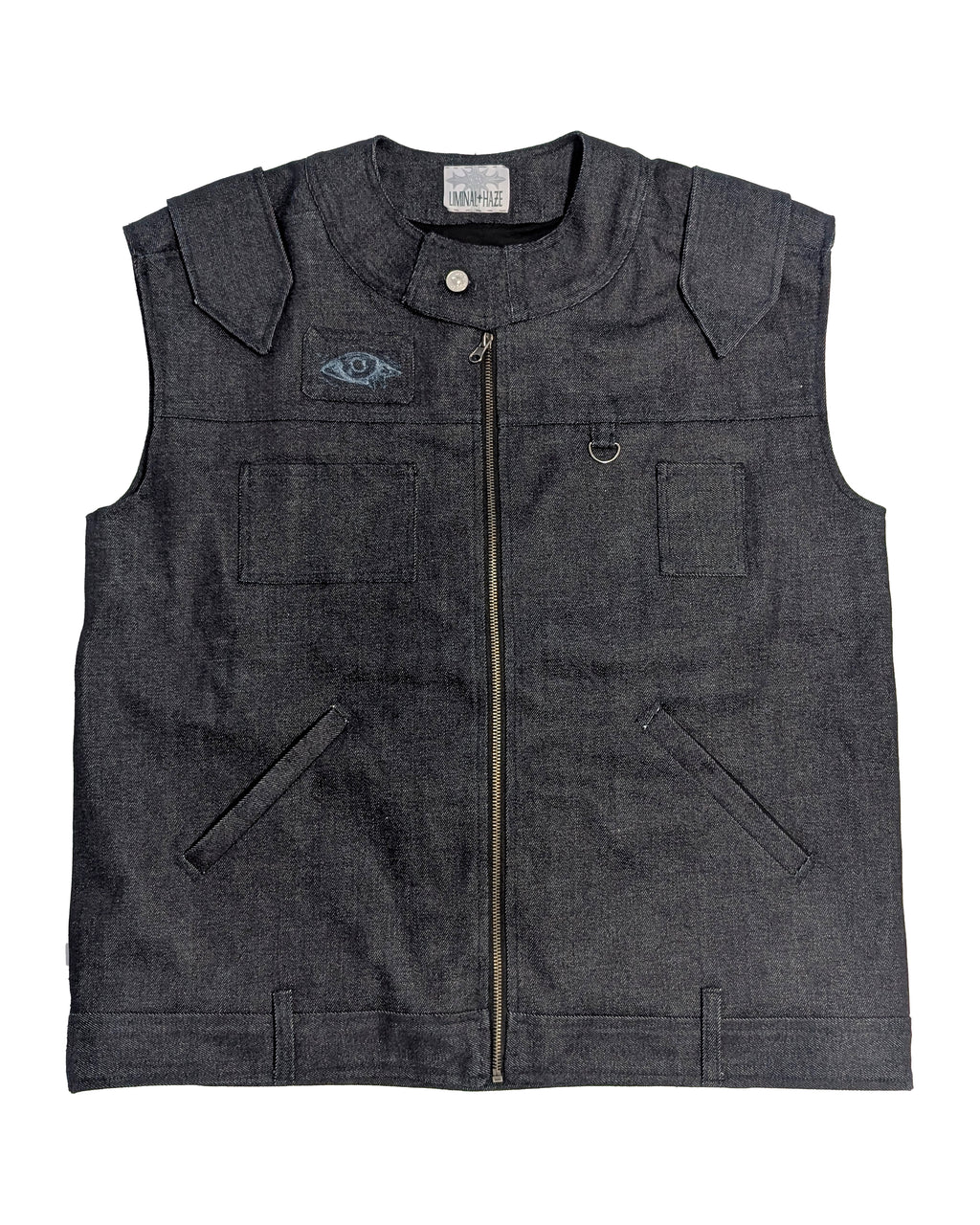 EYESWORD raw denim vest