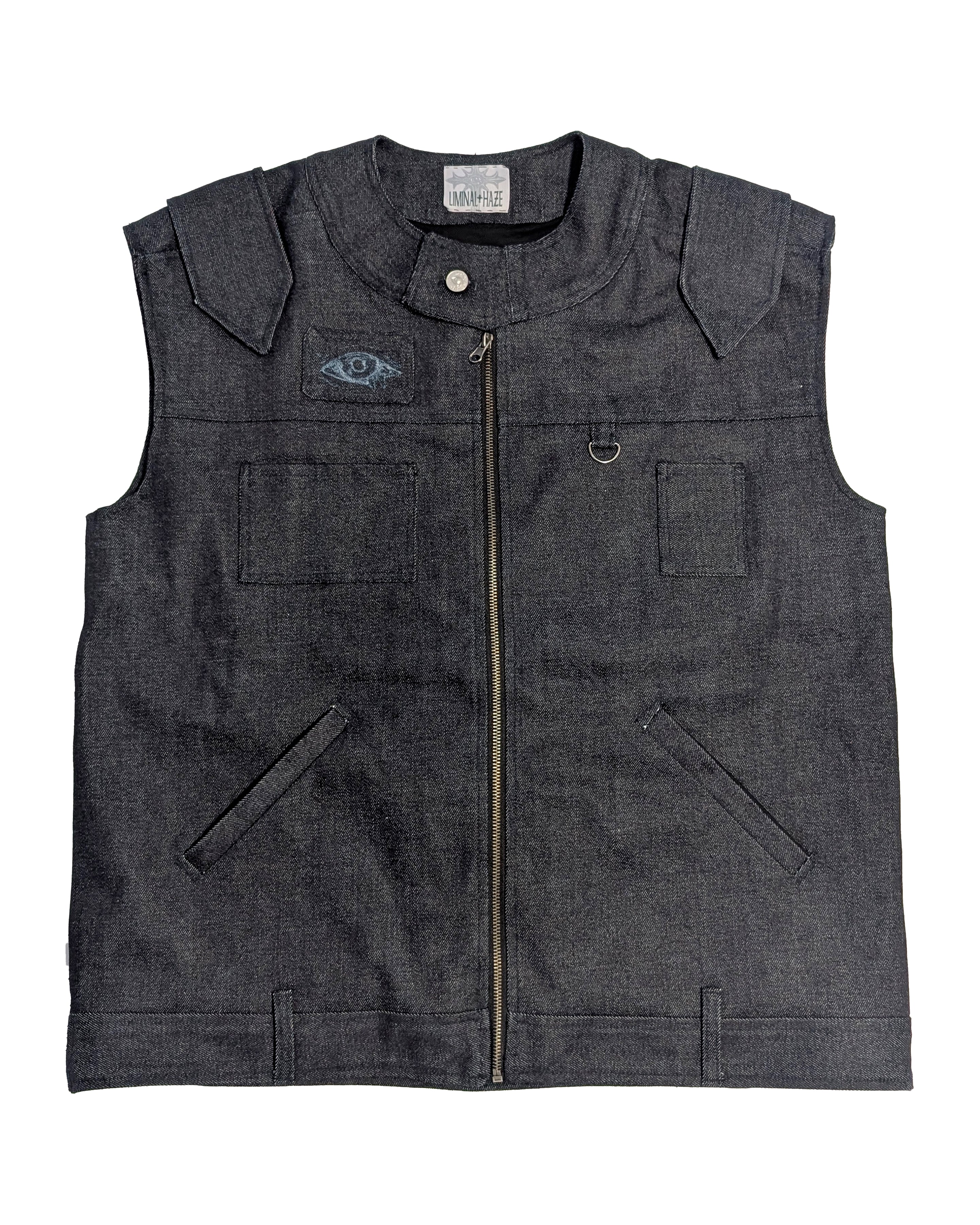 EYESWORD raw denim vest