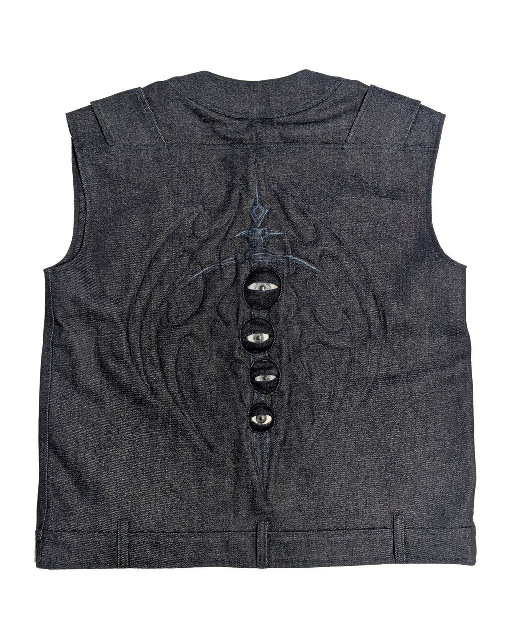 EYESWORD raw denim vest
