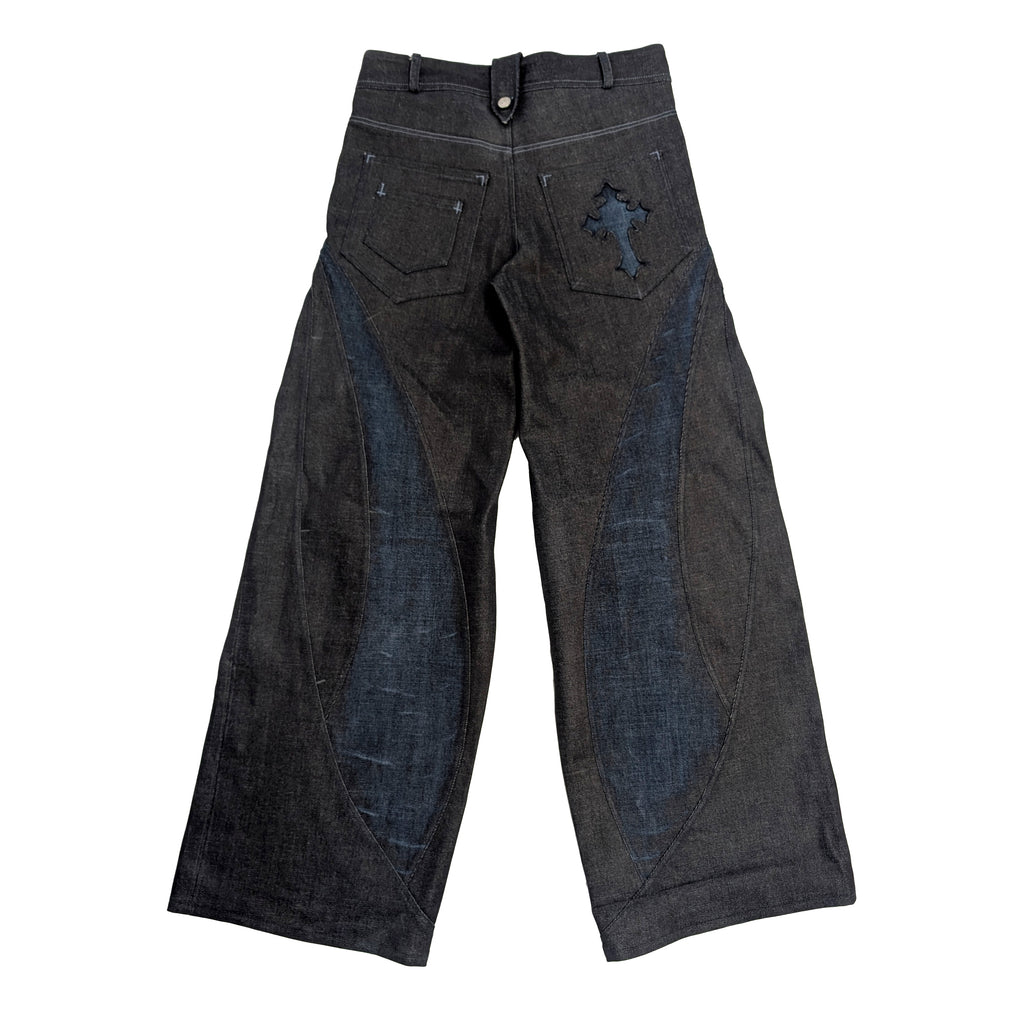 1of1 FUTURA embossed raw denim