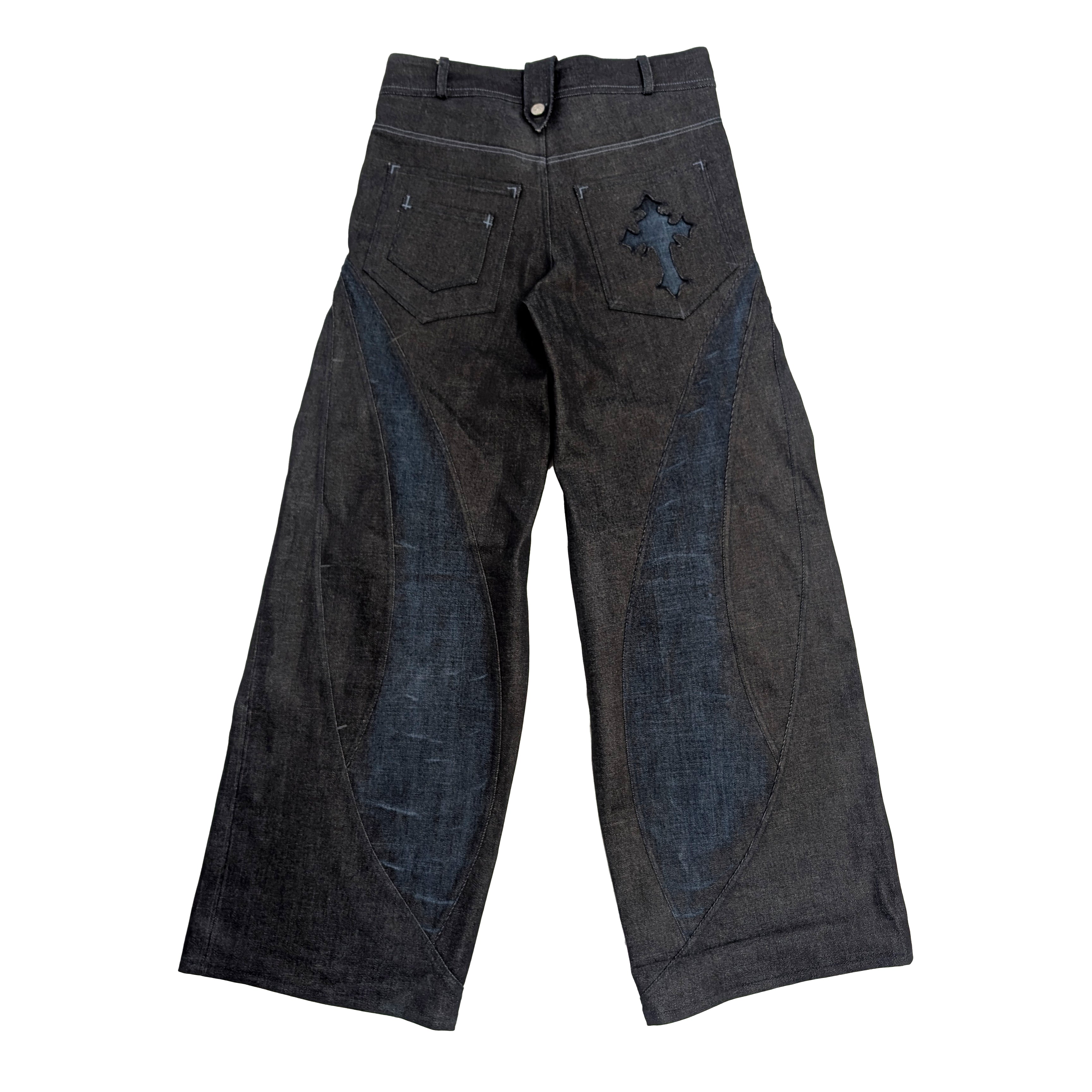 1of1 FUTURA embossed raw denim