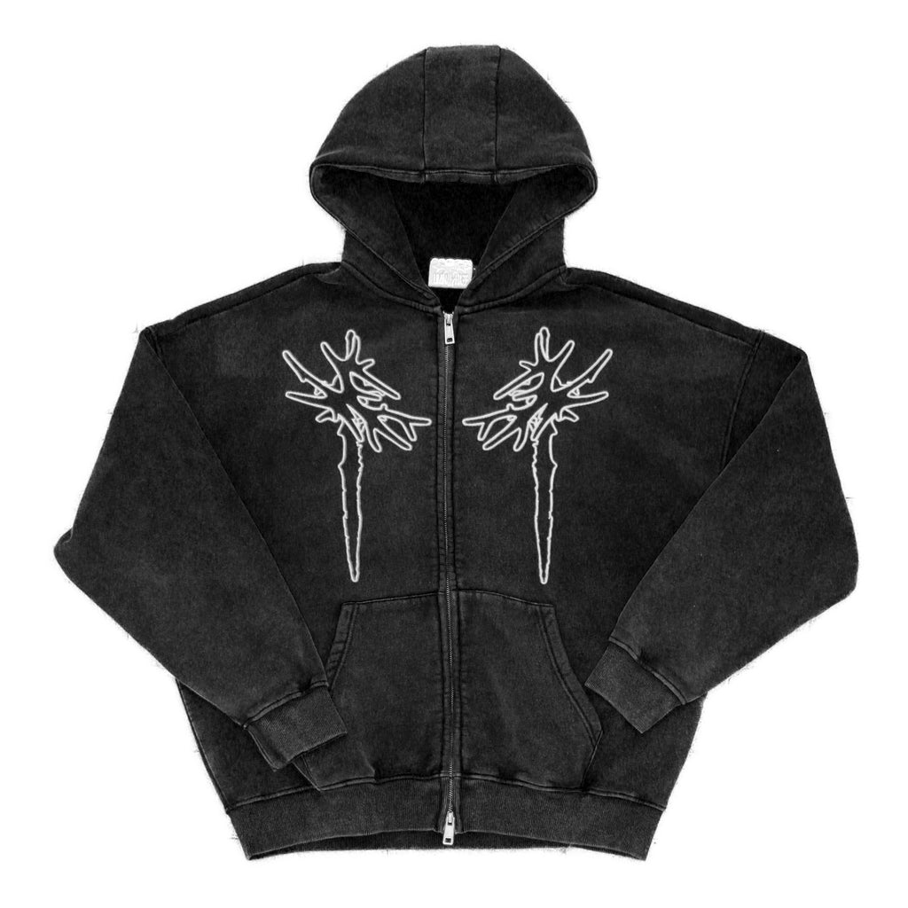 MXNSTER zip-hoodie