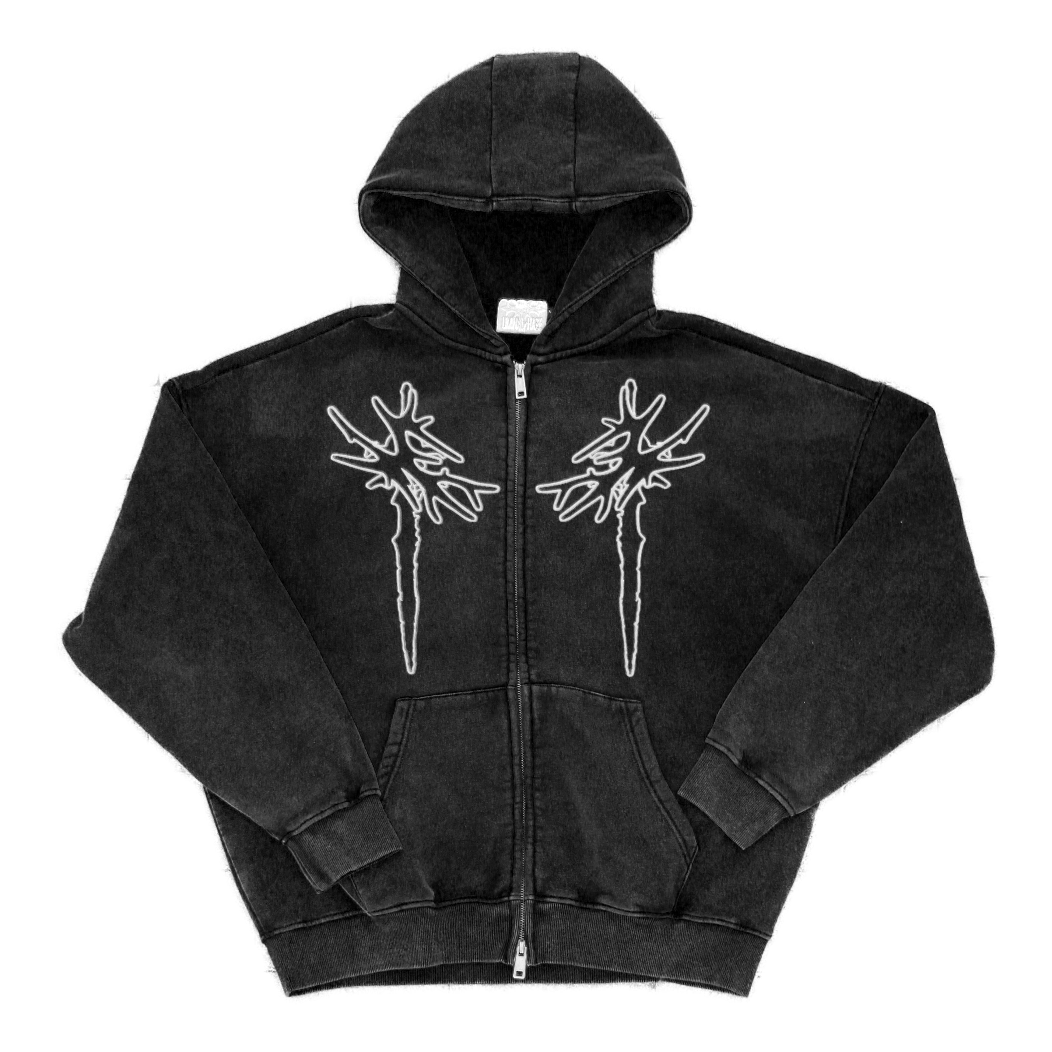 MXNSTER zip-hoodie