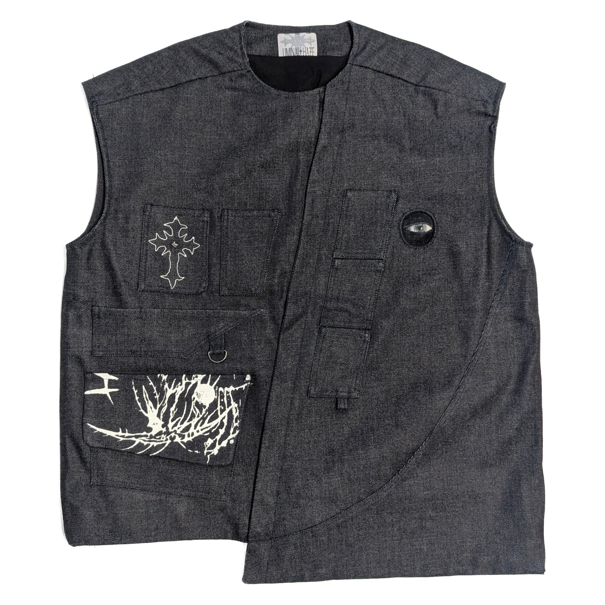 1of1 RECKLESS raw denim vest
