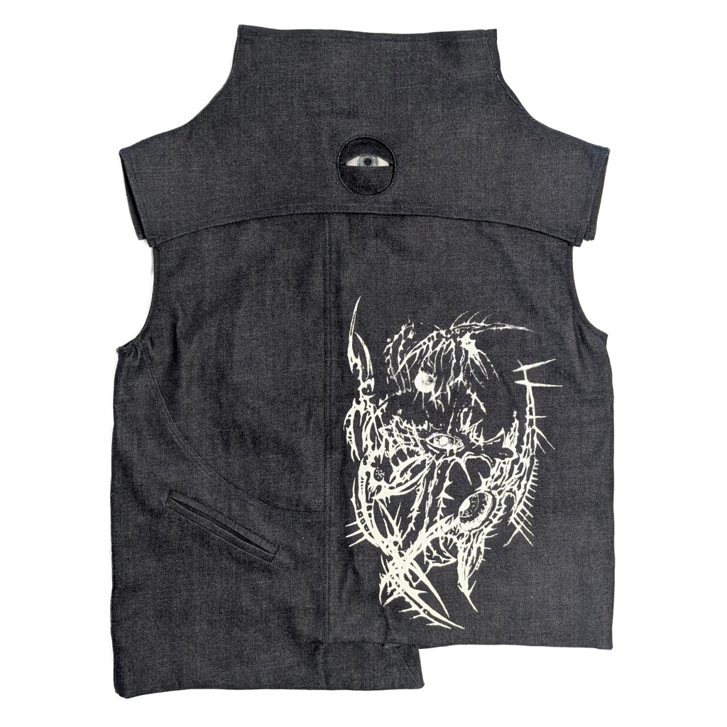 1of1 RECKLESS raw denim vest