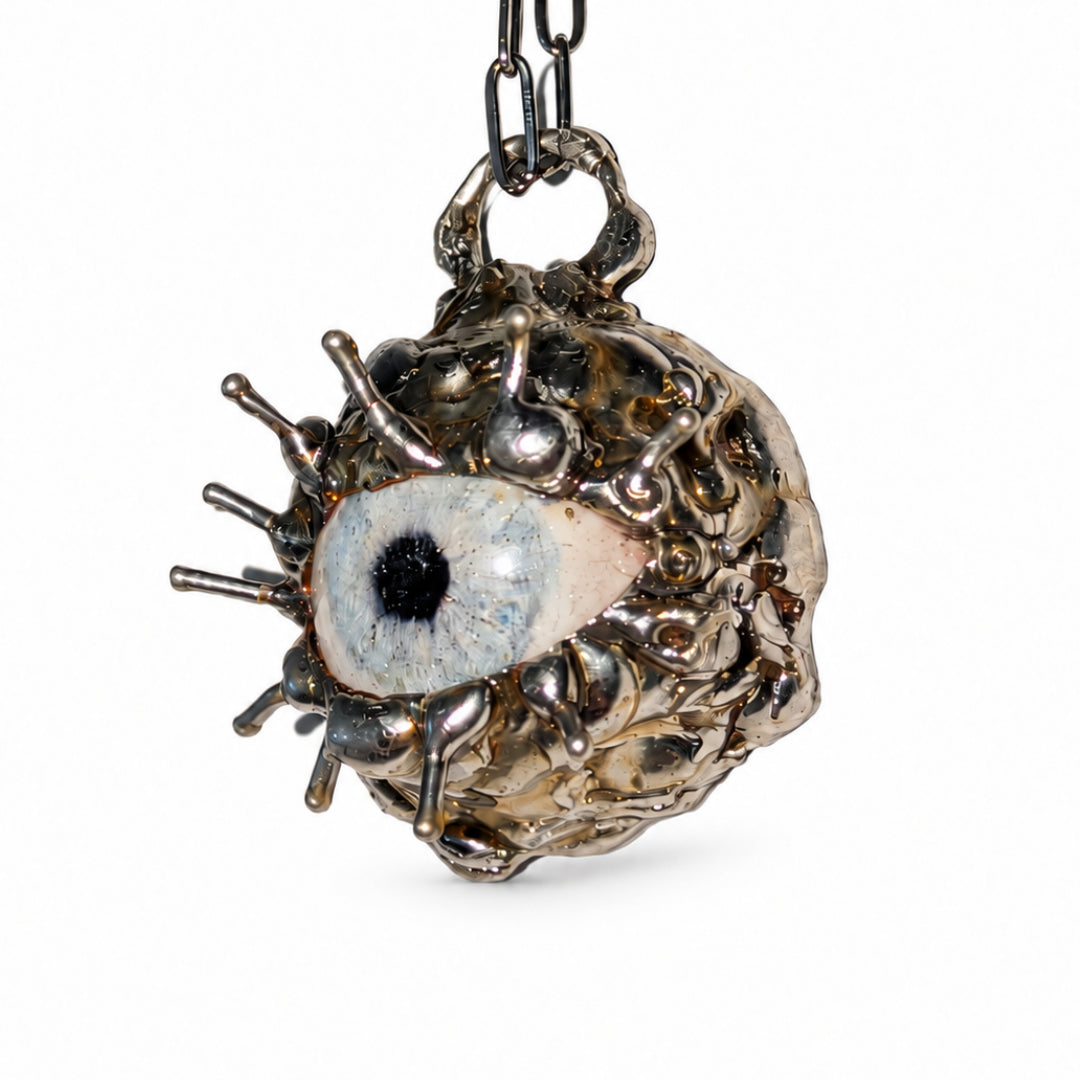 TIN TEAR - EYE NECKLACE